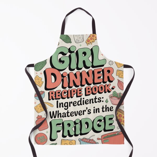 Item preview, Girl Dinner Recipe Book Whatever's in the Fridge | Funny Cooking Humor Gift designed and sold by Antik by Schulz.