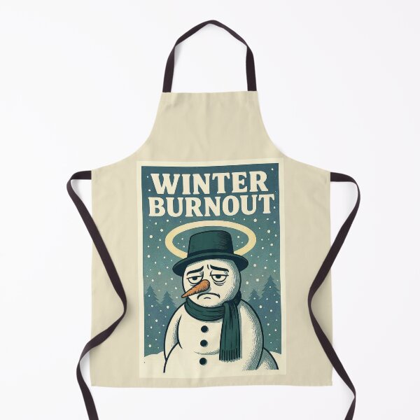 Item preview, Sad Snowman Symbolizes Winter Burnout designed and sold by Mindful56.