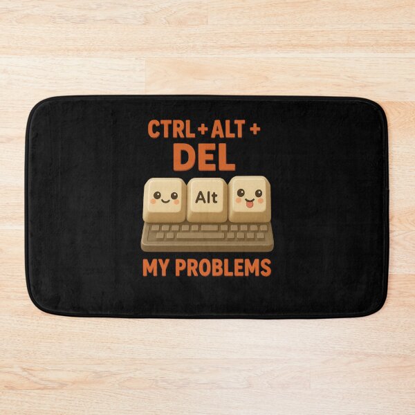 Item preview, Cute Funny Computer Humor - Ctrl Alt Del My Problems | Kawaii Workplace Gift Art designed and sold by Moons Studio.