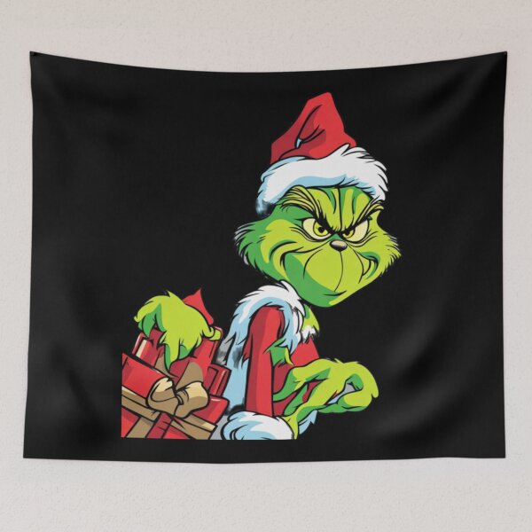 Item preview, Grinch Mischief Christmas Art – Funny Holiday Illustration designed and sold by juniaheneili.