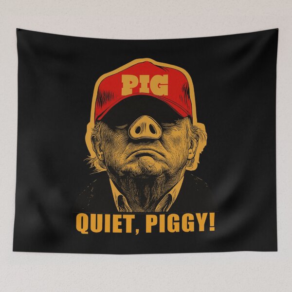Item preview, Quiet, Piggy Anti Trump designed and sold by Miarsabhoul.