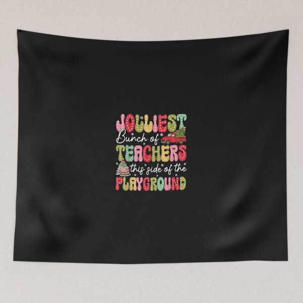 Item preview, Jolliest Bunch Of Teachers This Side Of The Playground Xmas designed and sold by cawtoon.