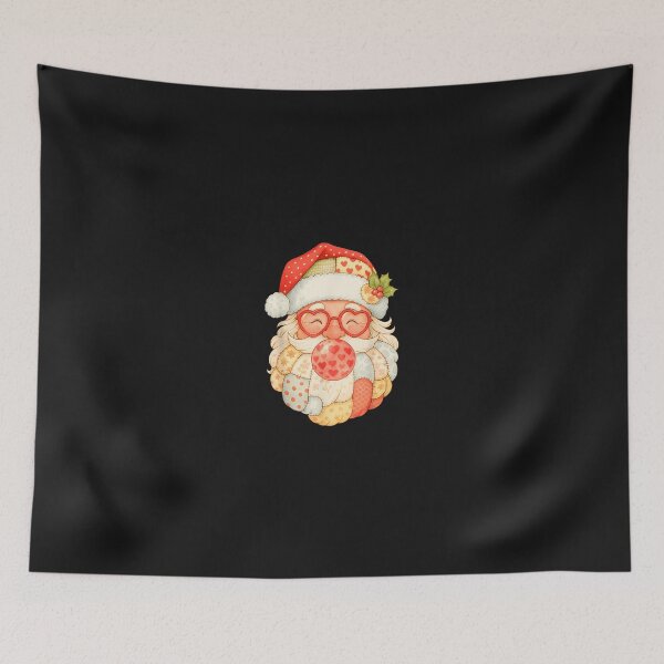 Item preview, Patchwork Santa Claus Face Vintage Christmas Men Women Kids designed and sold by cawtoon.