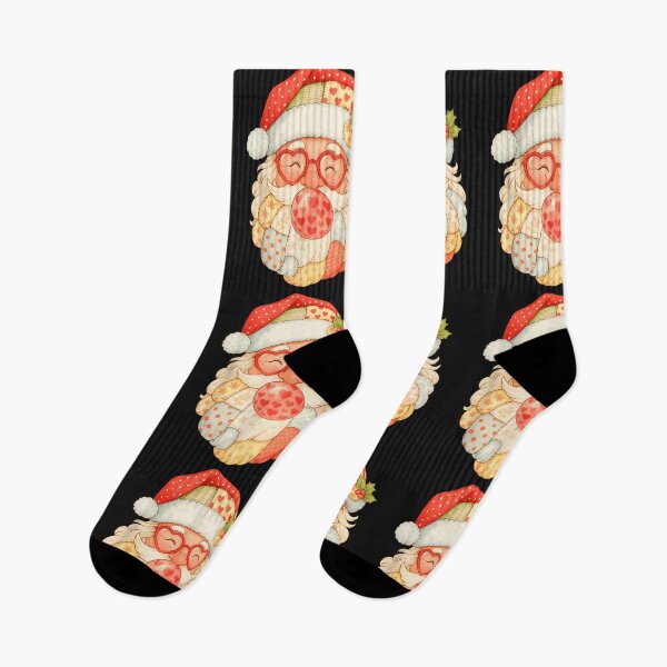 Item preview, Patchwork Santa Claus Face Vintage Christmas Men Women Kids designed and sold by cawtoon.