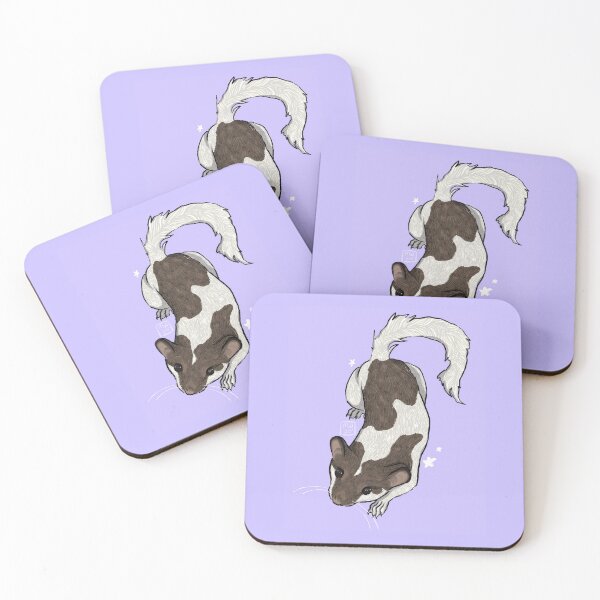 Item preview, African Pygmy Dormouse (Purple) with Stars BLOCK designed and sold by marleyfinn.