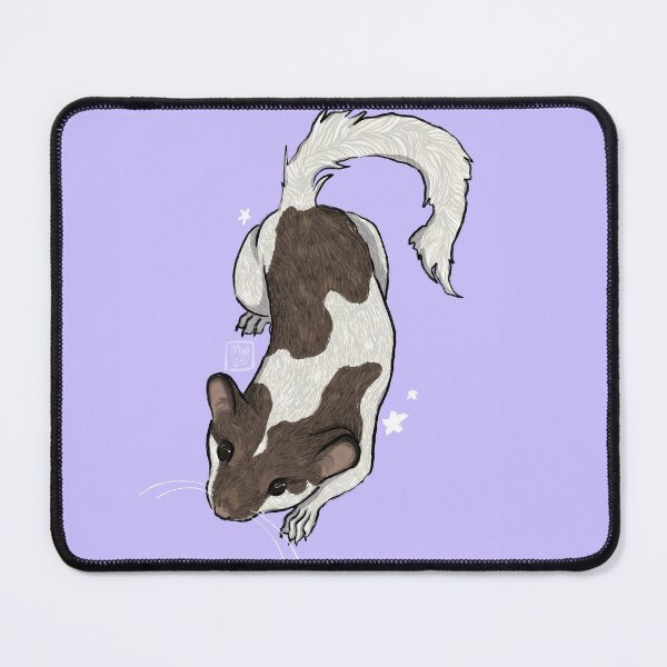 Item preview, African Pygmy Dormouse (Purple) with Stars BLOCK designed and sold by marleyfinn.