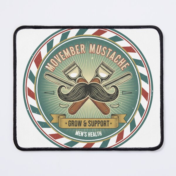 Item preview, Movember Barber Shop Pro - Classic Straight Razor Moustache Awareness Design designed and sold by Wear Sculpt.