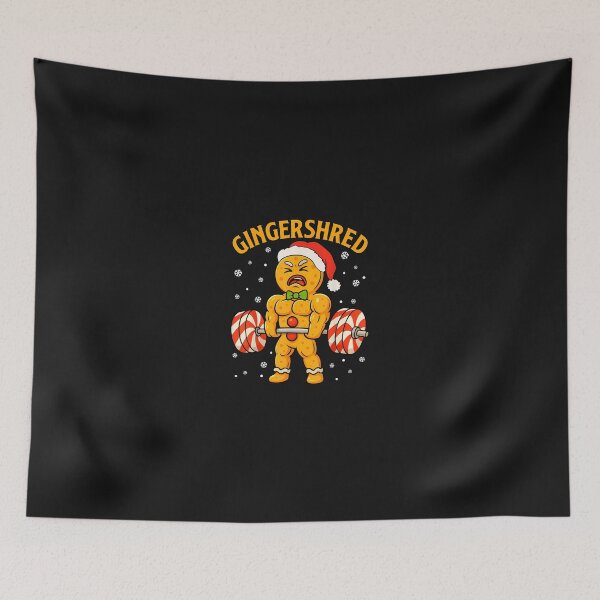 Item preview, Gingershred Funny Gingerbread Man Gym Bodybuilding Christmas designed and sold by cawtoon.
