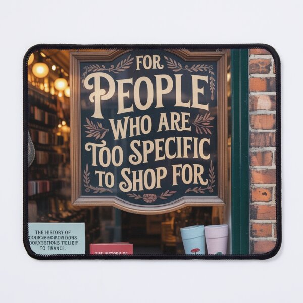 Item preview, For People Who Are Too Specific to Shop For | Oddly Niche Gift Humor designed and sold by Antik by Schulz.