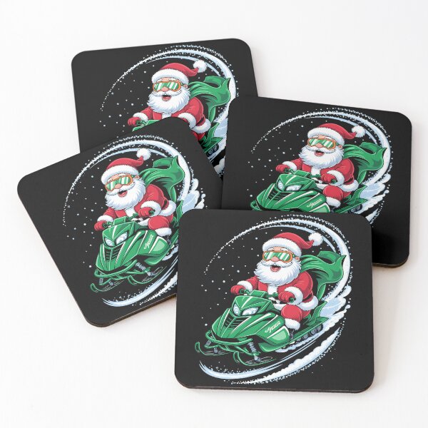 Item preview, Santa Riding a Snowmobile Winter Sports Christmas designed and sold by LunaCrazeArt.