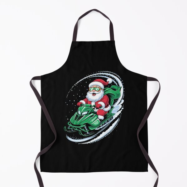 Item preview, Santa Riding a Snowmobile Winter Sports Christmas designed and sold by LunaCrazeArt.