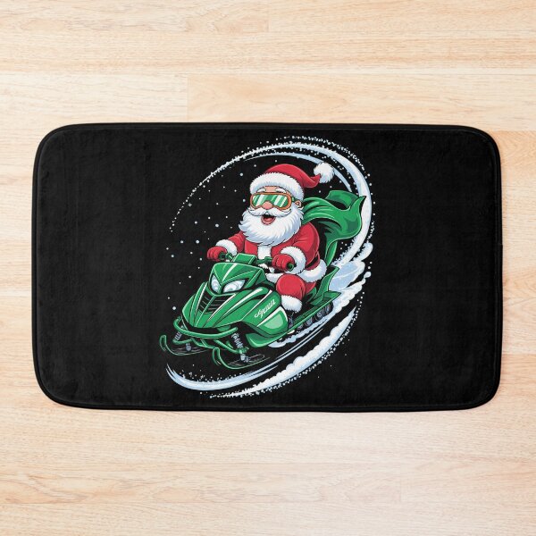 Item preview, Santa Riding a Snowmobile Winter Sports Christmas designed and sold by LunaCrazeArt.