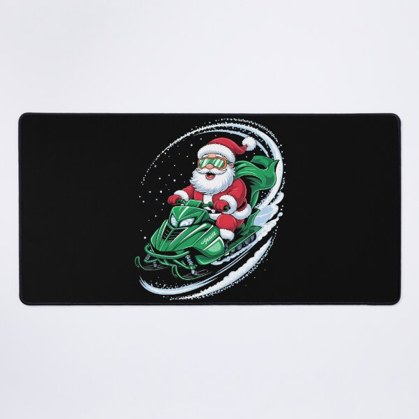Item preview, Santa Riding a Snowmobile Winter Sports Christmas designed and sold by LunaCrazeArt.