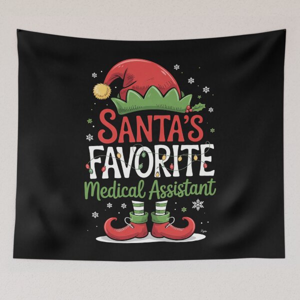 Item preview, Santa_s Favorite Medical Assistant Funny Christmas designed and sold by LunaCrazeArt.