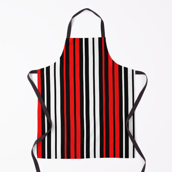 Item preview, Red White Stripes On Black Background Design designed and sold by PatternTitan.