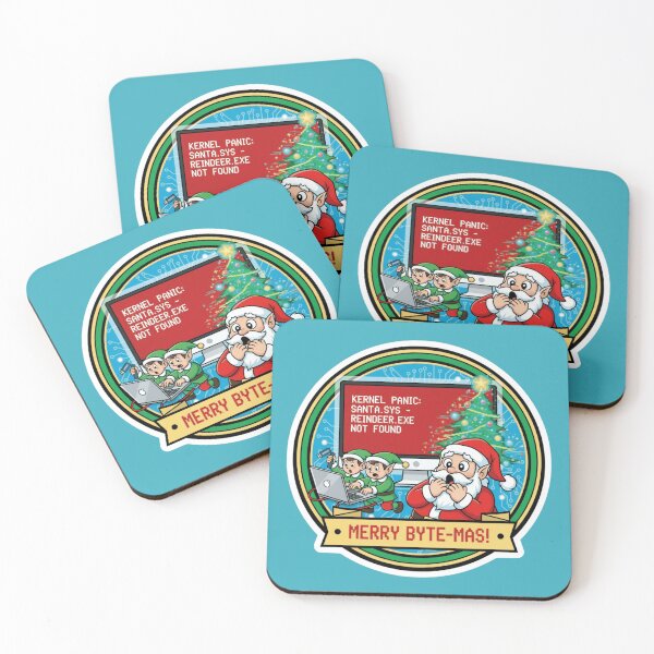 Item preview, Santa vs Technology — Holiday Debug Mode designed and sold by PrintBreeze.