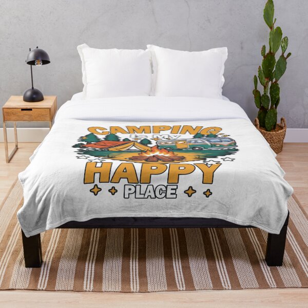 Item preview, Camp is My Happy Place Funny campfire designed and sold by Brettgison.