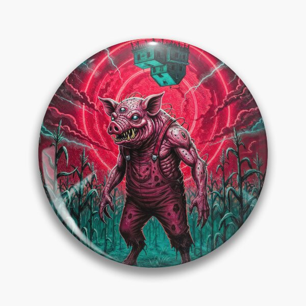 Item preview, Maglietta Stranger Pigs Upside Down Farm Anni 80 Horror Parodia Idea Regalo Divertente designed and sold by RetroCose.