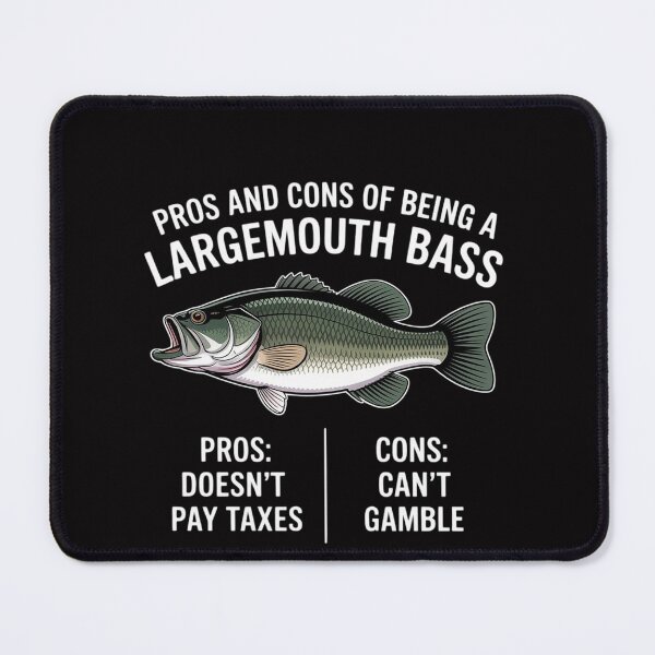Item preview, Pros And Cons Of Being A Largemouth Bass Pros Cons designed and sold by OlafLica.