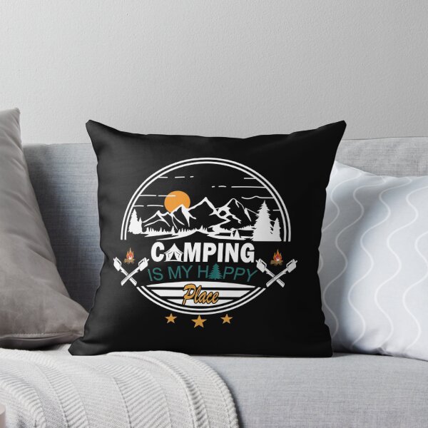 Item preview, camping is my happy place trip Camping Mountains outdoor designed and sold by Brettgison.