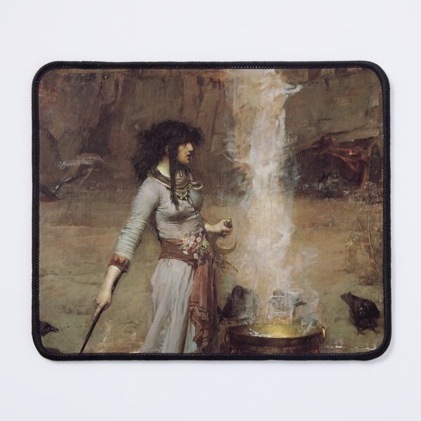 Item preview, The Magic Circle – John William Waterhouse Pre-Raphaelite Occult Masterpiece (1886) designed and sold by Art Outlaws.