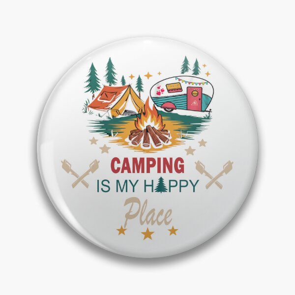 Aperçu de l'œuvre Le camping, c'est mon havre de paix ! Randonnées en pleine nature, feu de camp… C'est drôle ! créée et vendue par Brettgison.