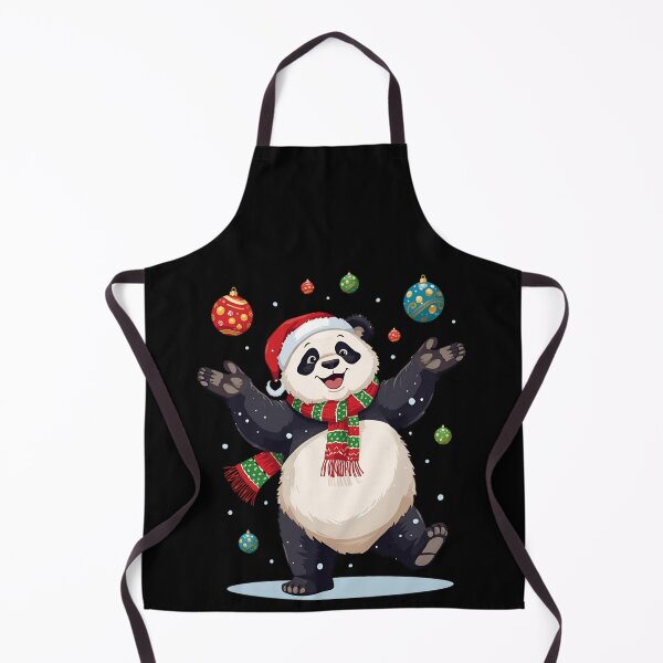 Item preview, Happy Christmas Panda Juggling Ornaments - Fun Holiday Art designed and sold by flagshiptee.