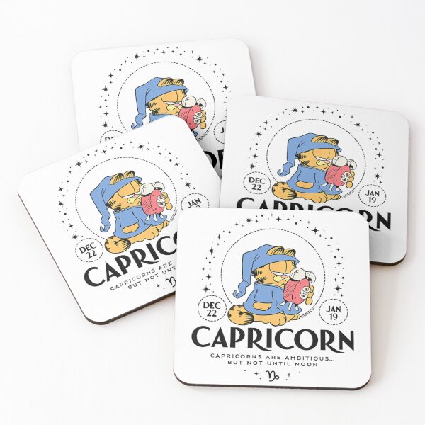 Item preview, Garfield Capricorn Zodiac Art – Funny Sleepy Horoscope Illustration designed and sold by Yareli Jonathon.