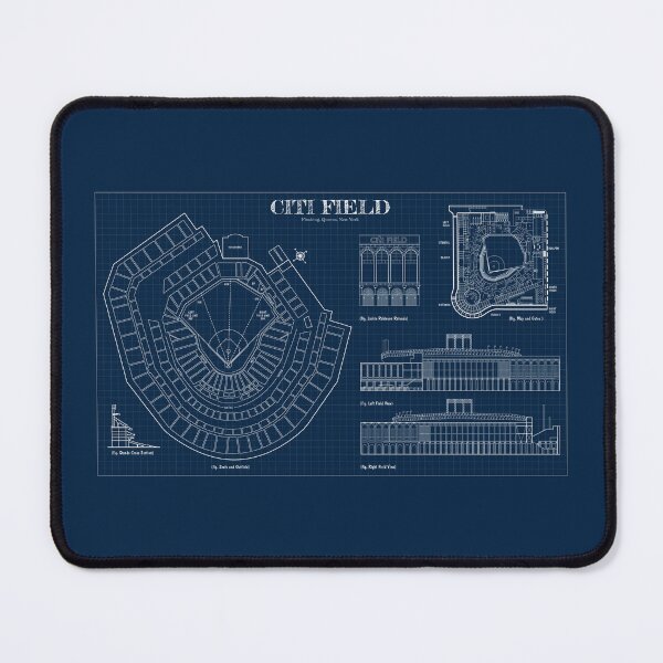 Item preview, Citi Field  (Navy Blueprint) designed and sold by BGALAXY.