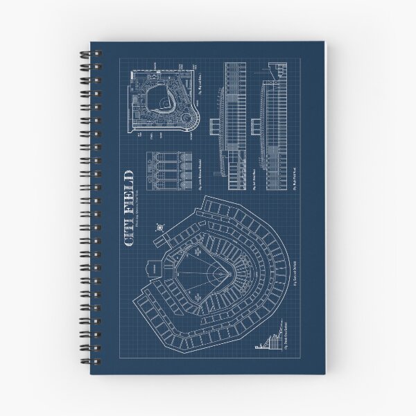 Item preview, Citi Field  (Navy Blueprint) designed and sold by BGALAXY.