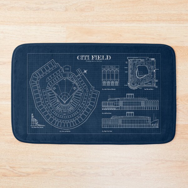 Item preview, Citi Field  (Navy Blueprint) designed and sold by BGALAXY.