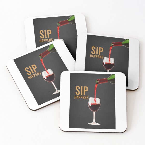 Item preview, Sip Happens Wine Aesthetic Art designed and sold by Sasitee.
