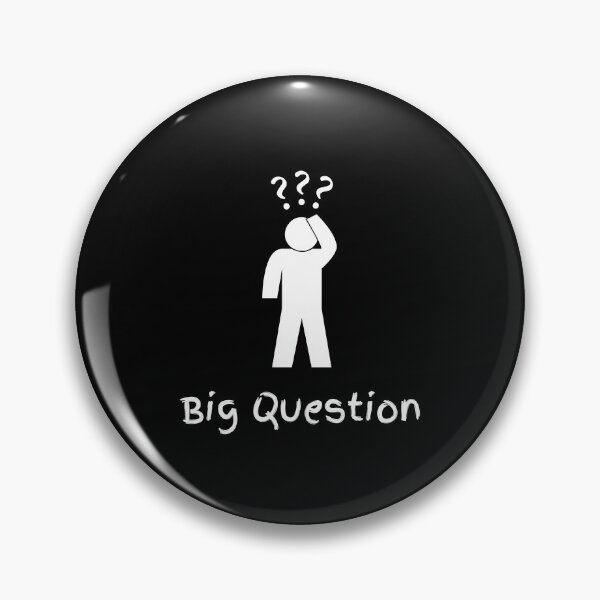 Item preview, Big Question | Black and White Design designed and sold by AkithSelling.