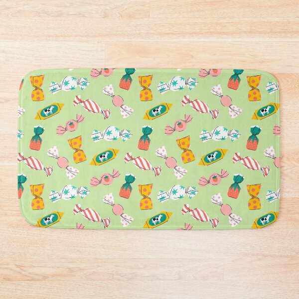 Item preview, various candies on a green background designed and sold by burbura.