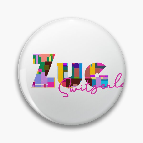 Item preview, Zug, Switzerland, Vibrant Abstract City Typography Art designed and sold by Wanderful-roads.