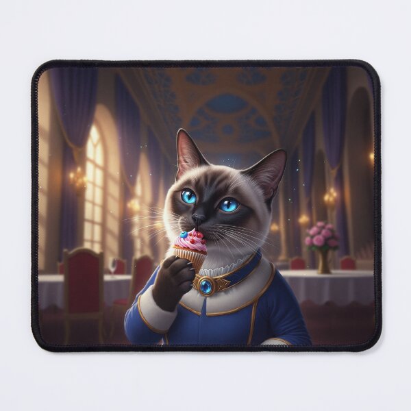 Item preview, Siamese Cat with Cupcake designed and sold by AnnArtshock.
