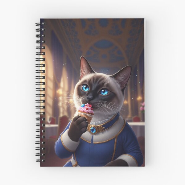 Item preview, Siamese Cat with Cupcake designed and sold by AnnArtshock.