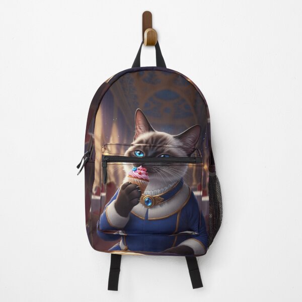 Item preview, Siamese Cat with Cupcake designed and sold by AnnArtshock.