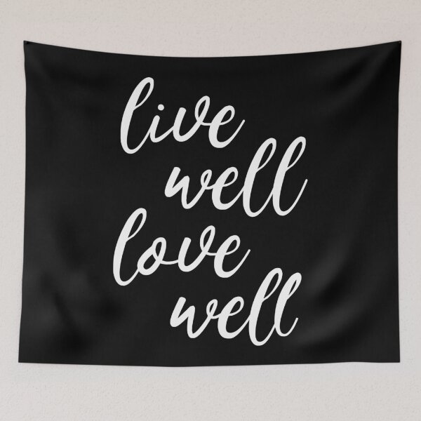 Item preview, live well love well designed and sold by Kerry Pritchard.