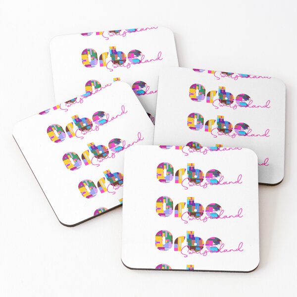 Item preview, Orbe, Suiza, Arte tipográfico abstracto vibrante de la ciudad designed and sold by Wanderful-roads.