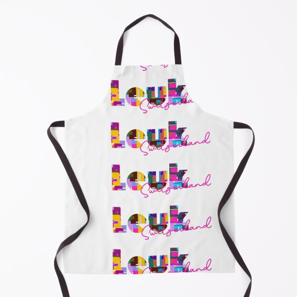 Item preview, Leuk, Switzerland, Vibrant Abstract City Typography Art designed and sold by Wanderful-roads.