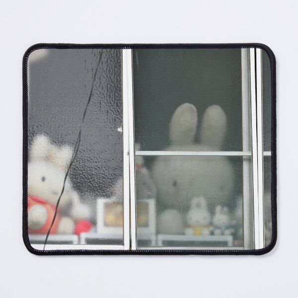 Item preview, Miffy toys behind a window in Kyoto, Japan. Original photography designed and sold by studio838.
