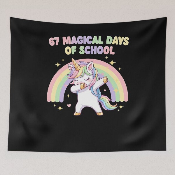 Item preview, 67Th Day Of School Unicorn 67 Magical Days Teacher Girls designed and sold by merlinnears.