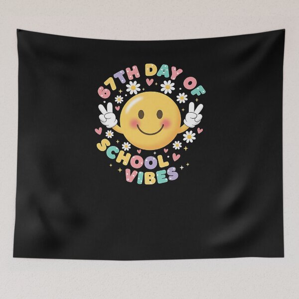 Item preview, 67Th Day Of School Vibes 67 Meme Cute Smile Face Teacher designed and sold by merlinnears.