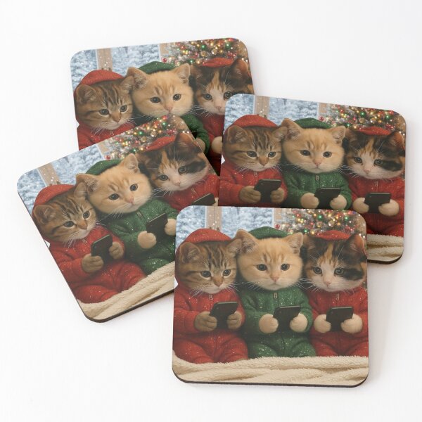 Item preview, Cute Christmas Cat Illustration — Fun Holiday Gift Idea designed and sold by unclejohncorner.