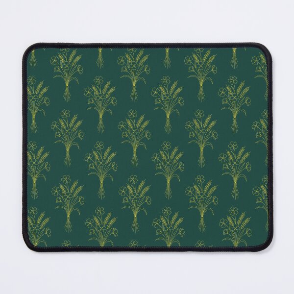 Item preview, The Botanical Gold (Emerald & Gold Wildflowers) Patterns designed and sold by SineCreatives.