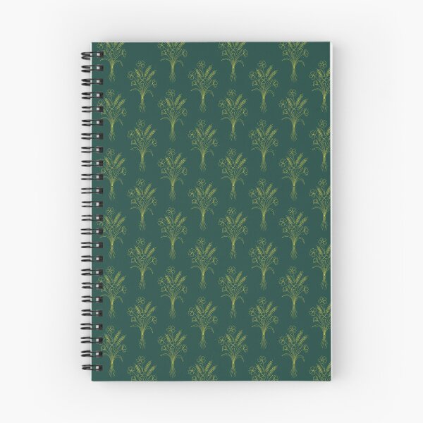 Item preview, The Botanical Gold (Emerald & Gold Wildflowers) Patterns designed and sold by SineCreatives.