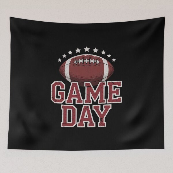 Item preview, Game Day Football Distressed  designed and sold by lilLilaBatArt.