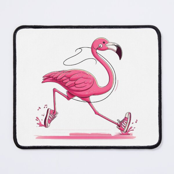 Item preview, Running Flamingo with Sneakers designed and sold by GenzShoppingHub.