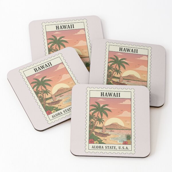 Item preview, Vintage Hawaii Aloha State Stamp designed and sold by allaboutstamps.